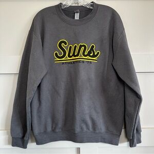 Gildan Suns Athletics ‘75 Crewneck Sweatshirt Men’s Size Med Gray Heavy Weight